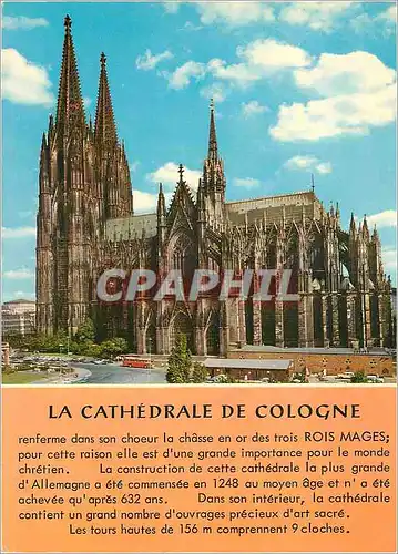 Moderne Karte Koln am rhein dom (Sudseite)