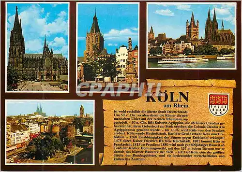 Moderne Karte Koln am rhein