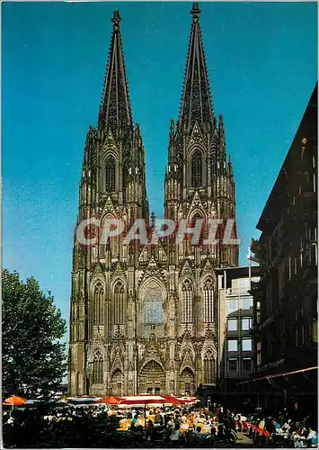 Cartes postales moderne Koln Dom mit Reichard Terrasse