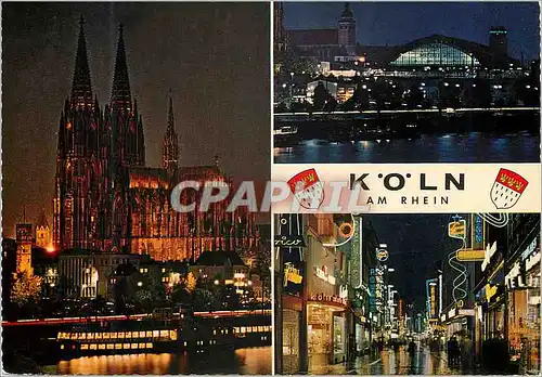 Moderne Karte Koln am Rhein