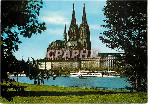 Cartes postales moderne Koln am Rhein Vue vers la cathedrale