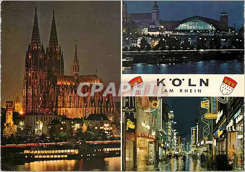 Moderne Karte Koln am Rhein