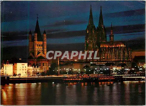 Moderne Karte Koln am Rhein