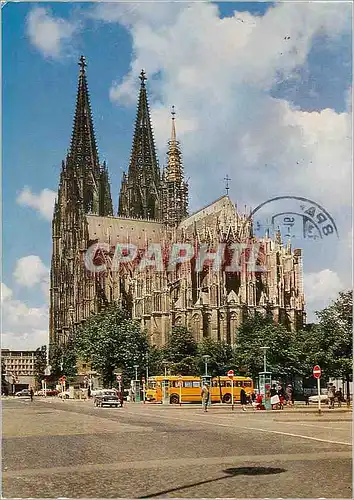 Moderne Karte Koln am Rhein Cathedrale