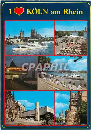 Moderne Karte Koln am Rhein