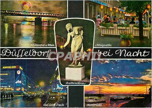 Cartes postales moderne Duesseldorf vei Nacht