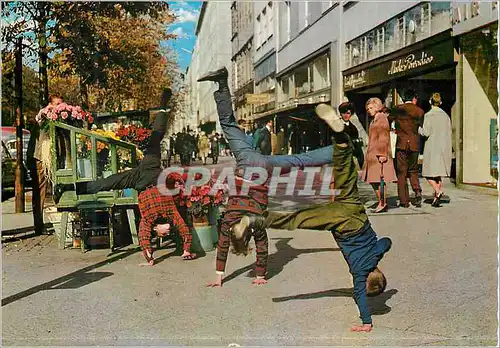 Cartes postales moderne Duesseldorf Radschlager auf Der