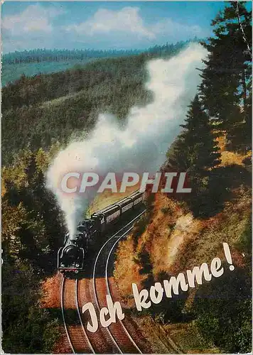 Cartes postales moderne Ich komme Train