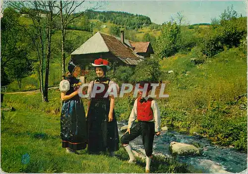 Moderne Karte Schwarzwald Folklore