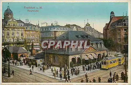 Cartes postales moderne Frankfurt Am Main Hauptwache Tramway