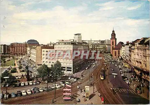 Moderne Karte Frankfurt Am Main Blick auf dan Robmarkt