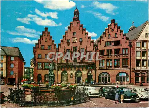 Cartes postales moderne Frankfurt Am Main Romer und Gerechtigkeitsbrunnen
