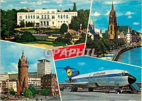 Cartes postales moderne Frankfurt Am Main Avion Lufthansa