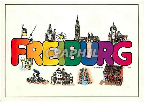 Cartes postales moderne Freiburg