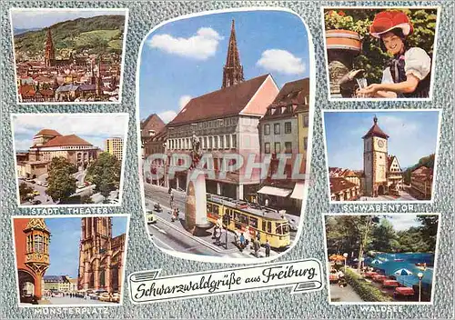 Cartes postales moderne Freiburg Breisgau Tramway