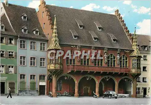 Moderne Karte Freiburg (Allemagne) Vieille maison sur la place de la cathedrale