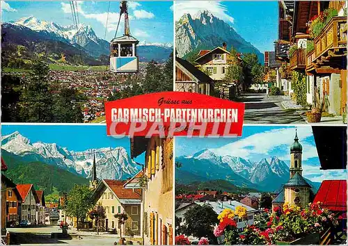 Moderne Karte Garmisch Partenkirchen