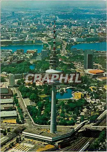 Cartes postales moderne Hamburg Blick auf Fernsehturm