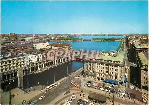 Cartes postales moderne Hamburg Die drei Abterbukeu The three Alstes lukes