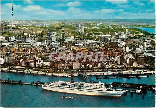 Cartes postales moderne Hamburg Blick auf Stadt und