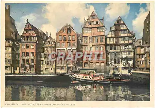 Cartes postales moderne Hamburg Alte Fachwerkhauser am Nicolaifleet