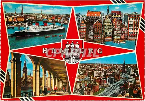 Moderne Karte Hamburg
