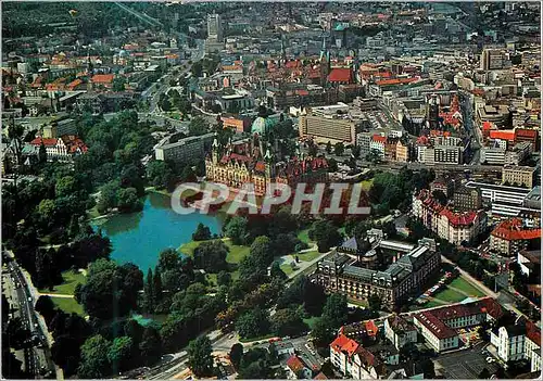 Moderne Karte Hannover Blick auf die Stadt