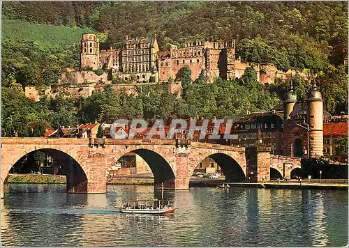 Cartes postales moderne Heidelberg Le Vieux Pont et le Chateau