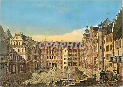 Cartes postales moderne Heidelberg Schlobhof um 1683