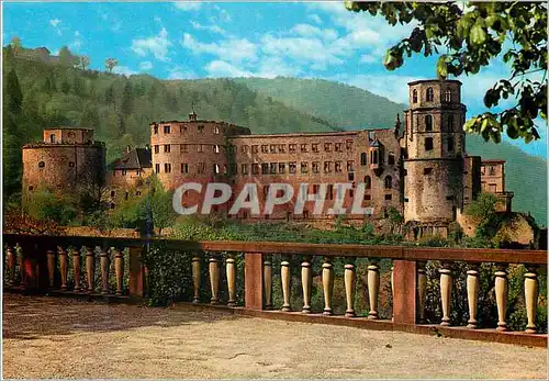 Cartes postales moderne Heidelberg Schlob von der Sheffelterrasse