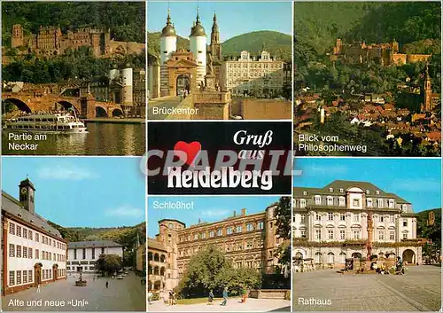 Moderne Karte Heidelberg