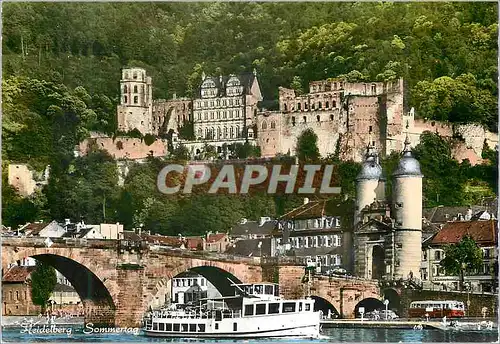 Cartes postales moderne Heidelberg Sommertag