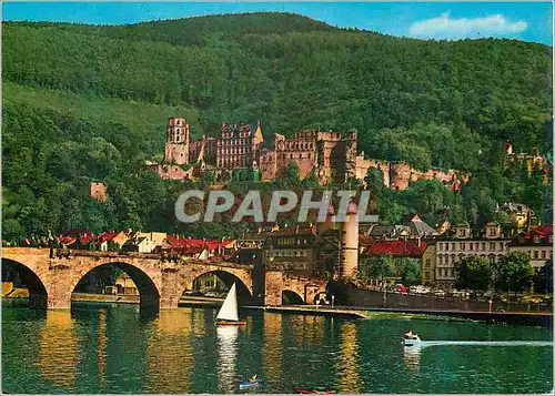 Cartes postales moderne Heidelberg Alte Brucke und Schloss