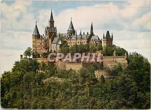Cartes postales moderne Burg Hohenzollern Blick vom Zetterhon