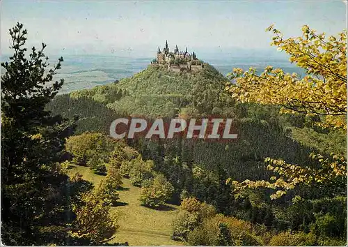 Cartes postales moderne Burg Hohenzollern Blick vom Zetterhon