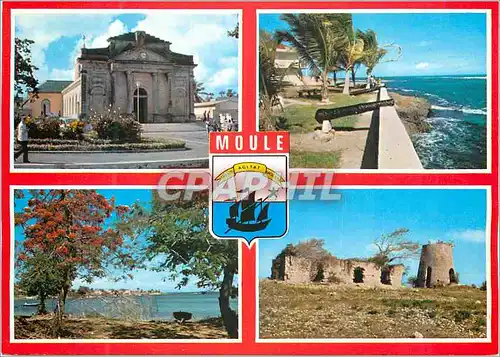 Moderne Karte Guadeloupe Moule