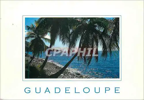 Moderne Karte Guadeloupe Bouillante Anse a galets