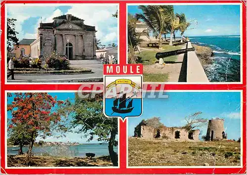 Moderne Karte Guadeloupe Moule