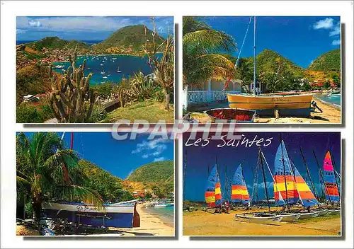 Moderne Karte Les Saintes Terre-de-Haut Antilles Francaises Bourg et rade du fort natpoleon