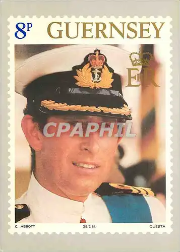 Cartes postales moderne Guernsey Prince Charles