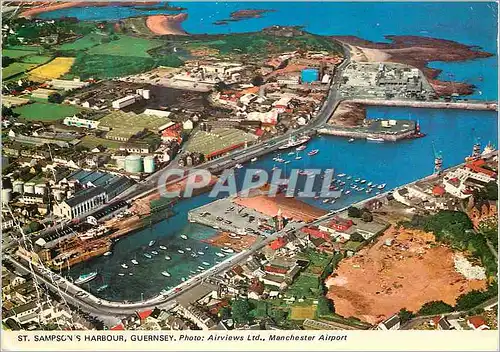 Moderne Karte Guernsey St Sampson's Harbour