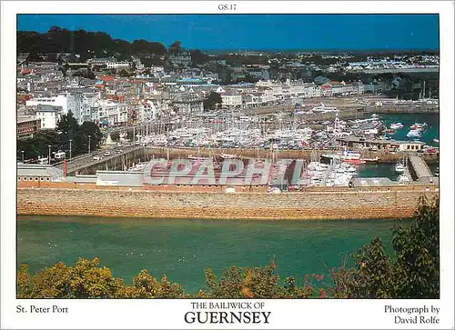 Moderne Karte Guernsey St Peter Port