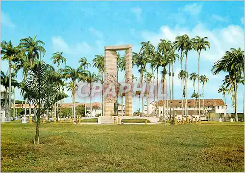 Moderne Karte Guyane Francaise Cayenne Place des Palmistes