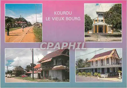 Moderne Karte Guyane Francaise Kourou Le Vieux Bourg