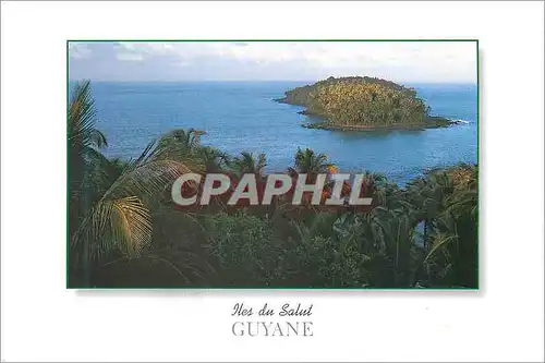 Moderne Karte Guyane Francaise Iles du Salut