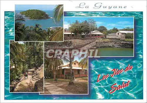 Moderne Karte Guyane Francaise Les Iles du Salut