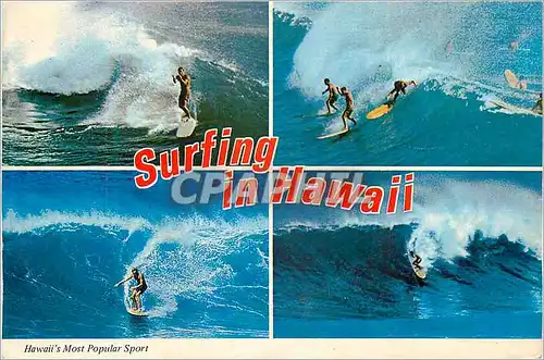 Moderne Karte Surfing in Hawaii