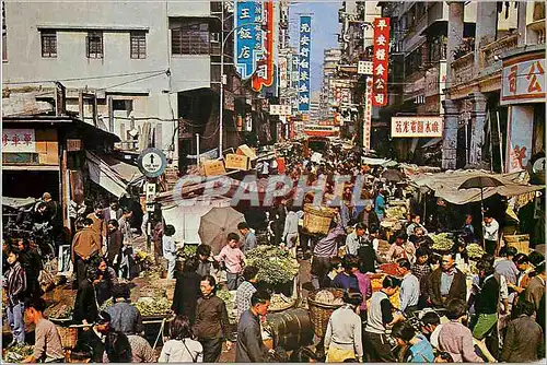 Cartes postales moderne Hong Kong An open-air market in Kowloon