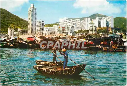 Cartes postales moderne Hong Kong Sampans in a Hong Kong setting Bateau