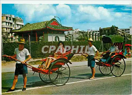 Cartes postales moderne Hong Kong Pleasure rides on Rickshaws